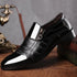 Elegant Slip-On Formal Dress Shoes for Men - Plus Size Pointed Toe Wedding and Business Casual Footwear